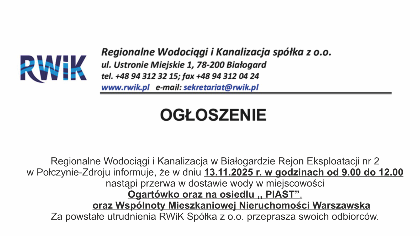 Ogłoszenie