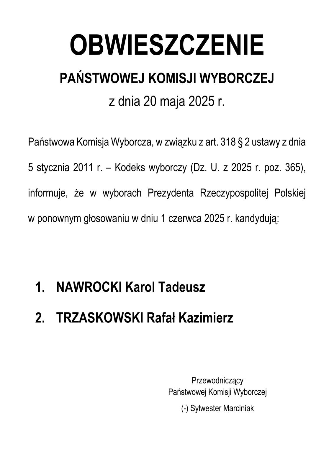 OBWIESZCZENIE