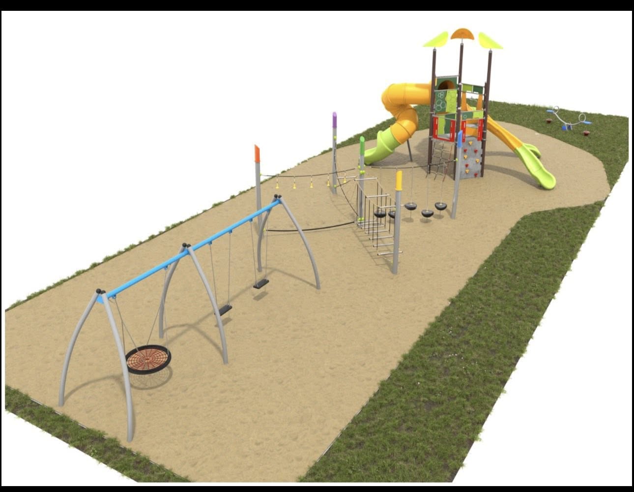 Projekt placu zabaw w Redle