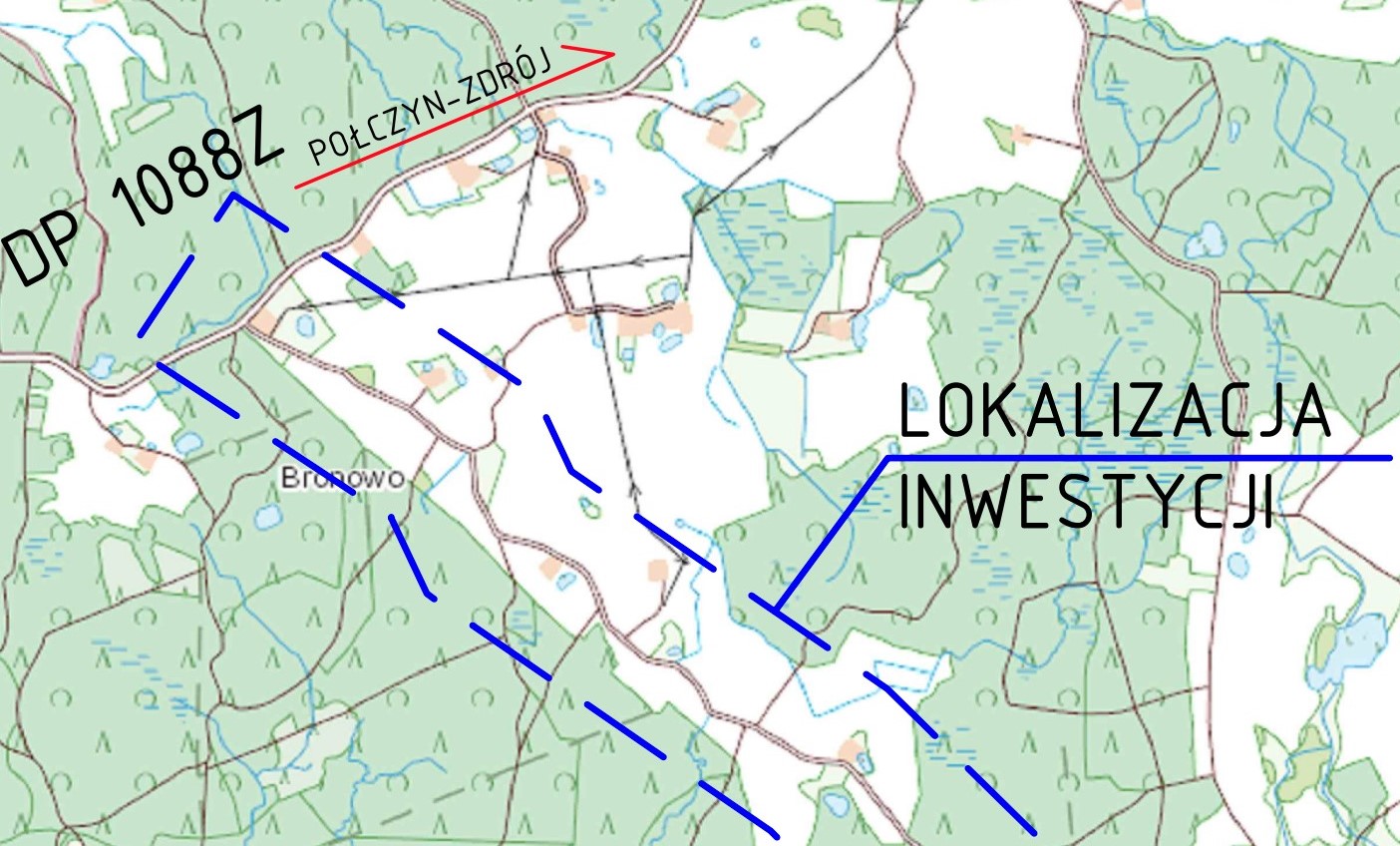 Bronowo - plan