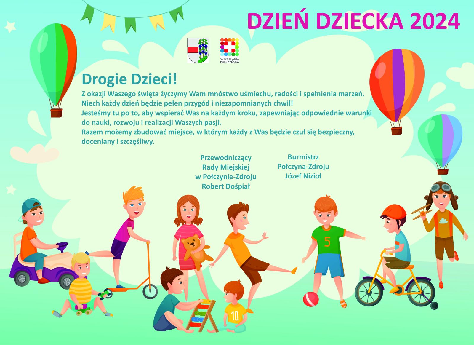 Życzenia z okazji Międzynarodowego Dnia Dziecka