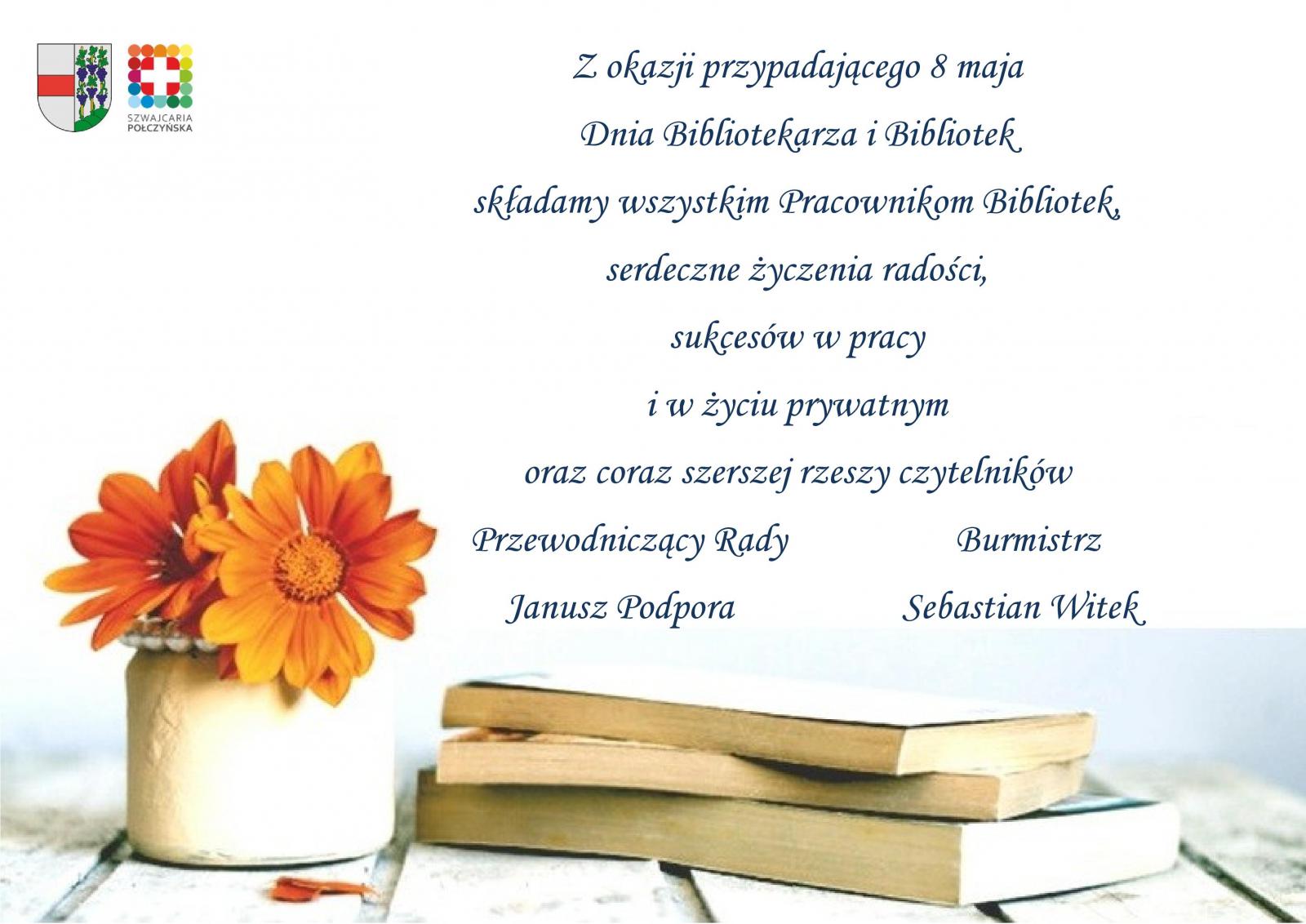 Życzenia z okazji Dnia Bibliotekarza