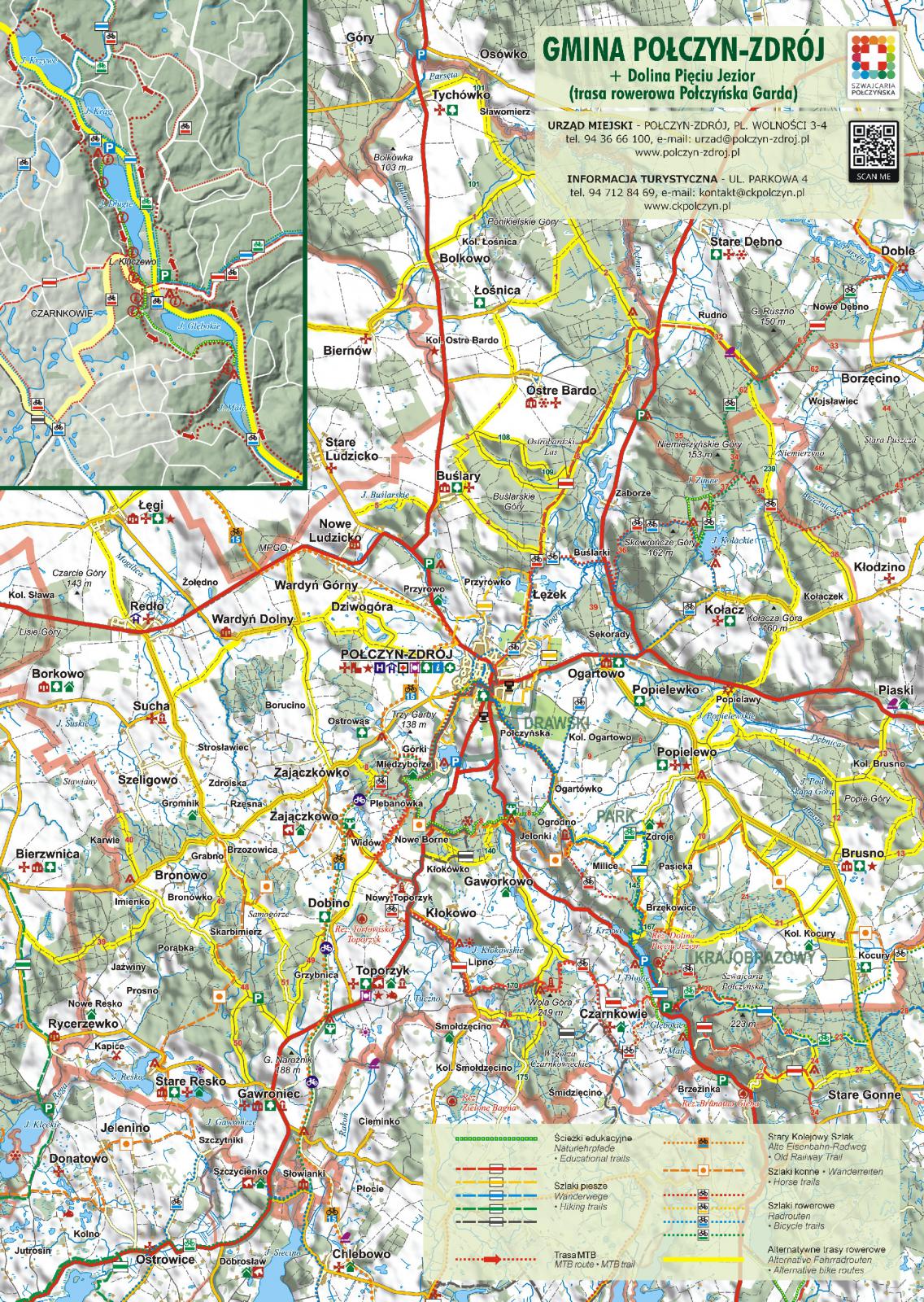 Mapa Gminy Połczyn-Zdrój