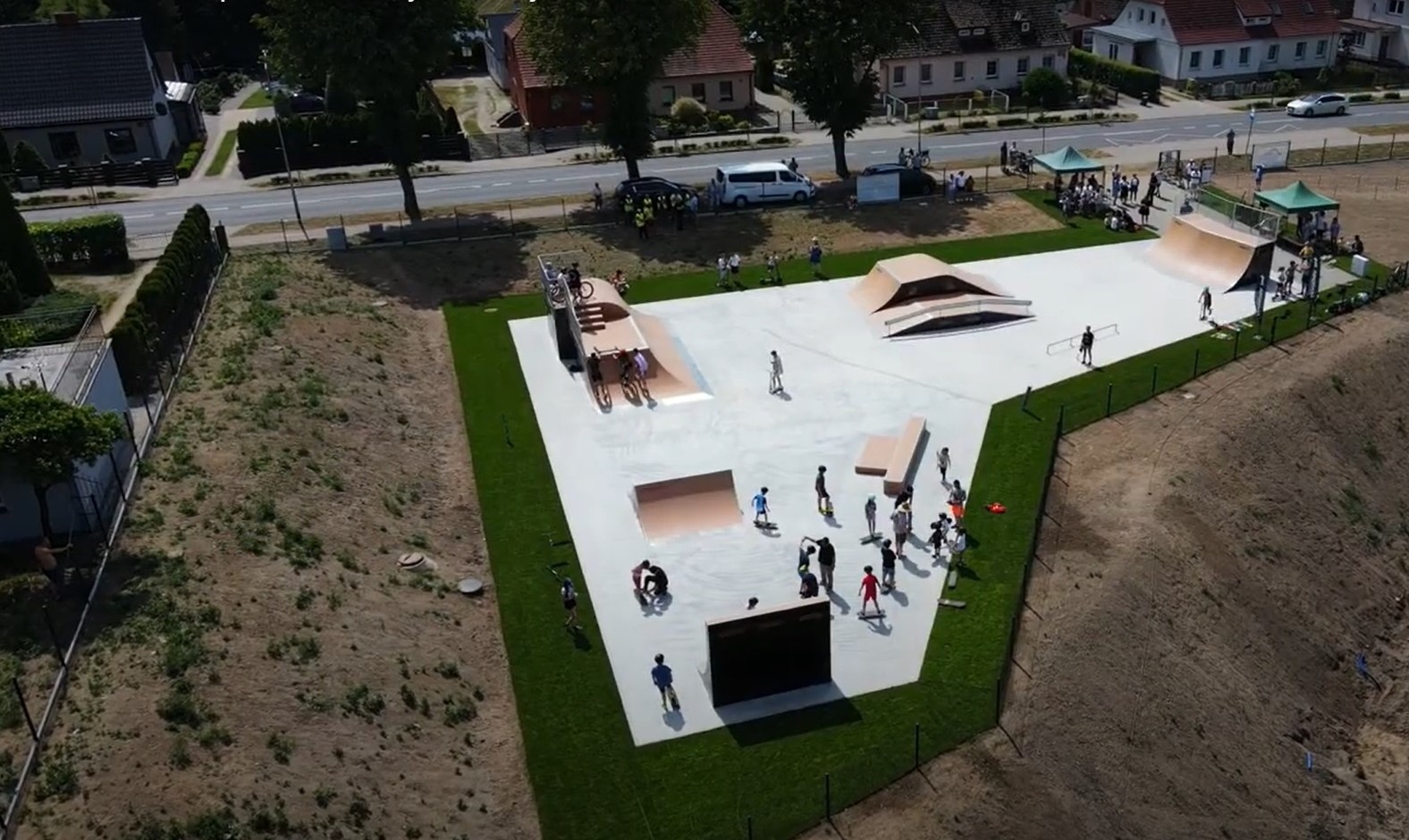 Skate-park z lotu ptaka