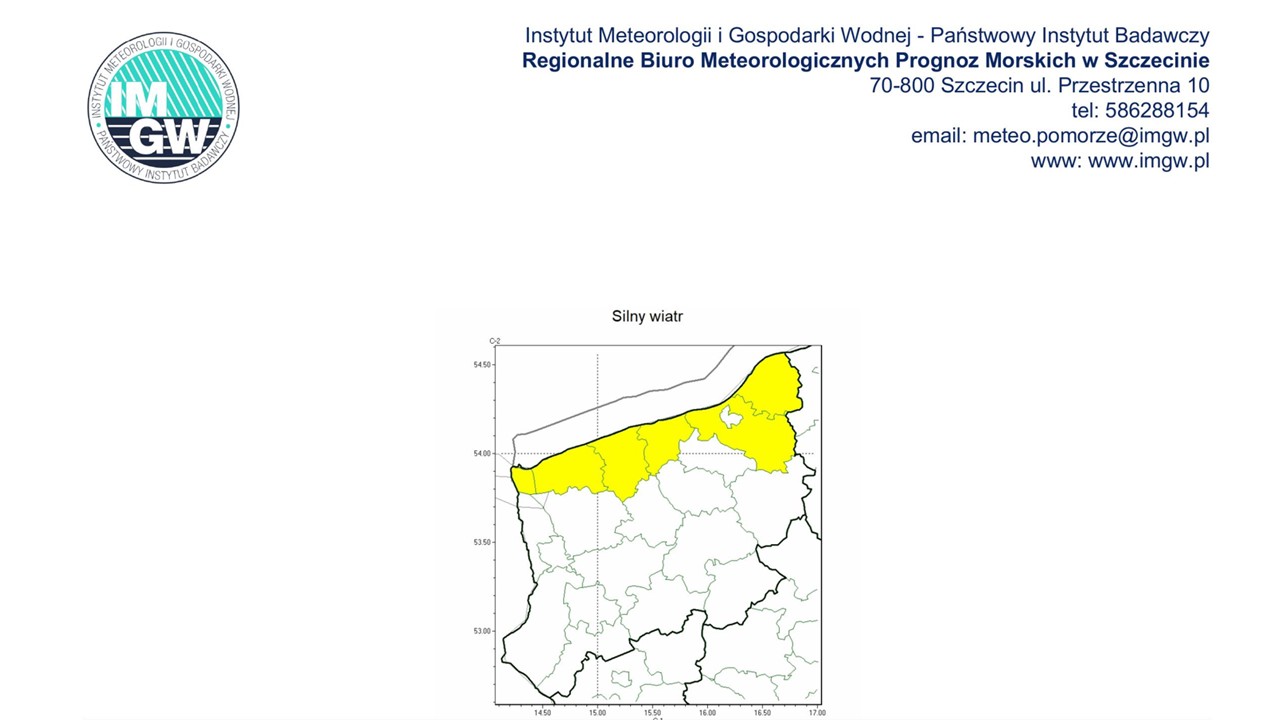 OSTRZEŻENIE METEOROLOGICZNE 27.10.2025-29.10.2025 R. 