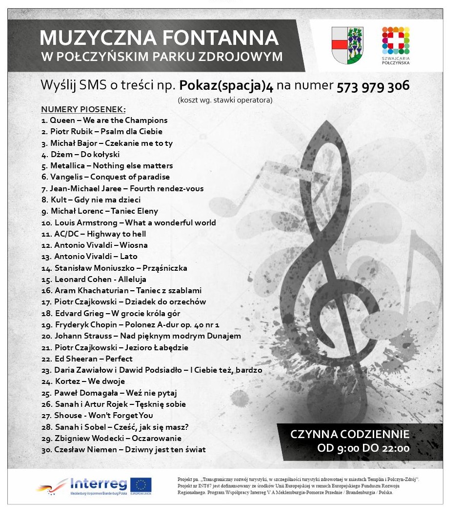 Tablica ze spisem piosenek