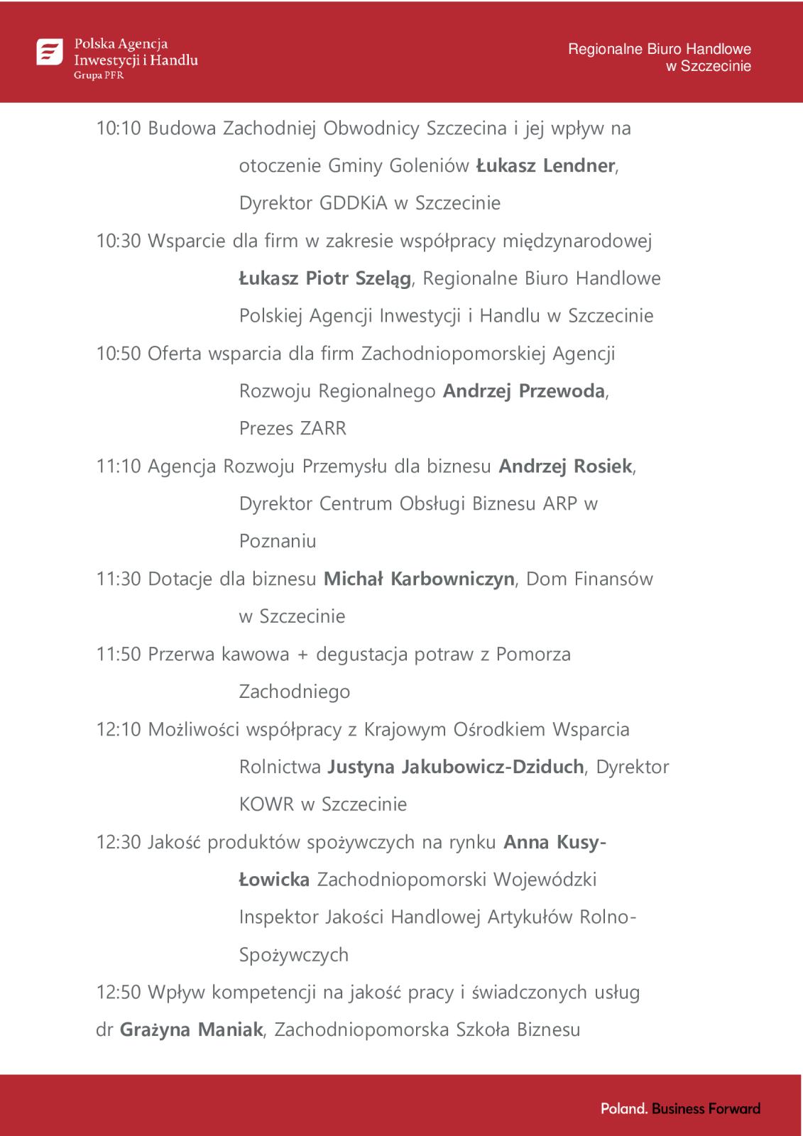 Forum- agenda
