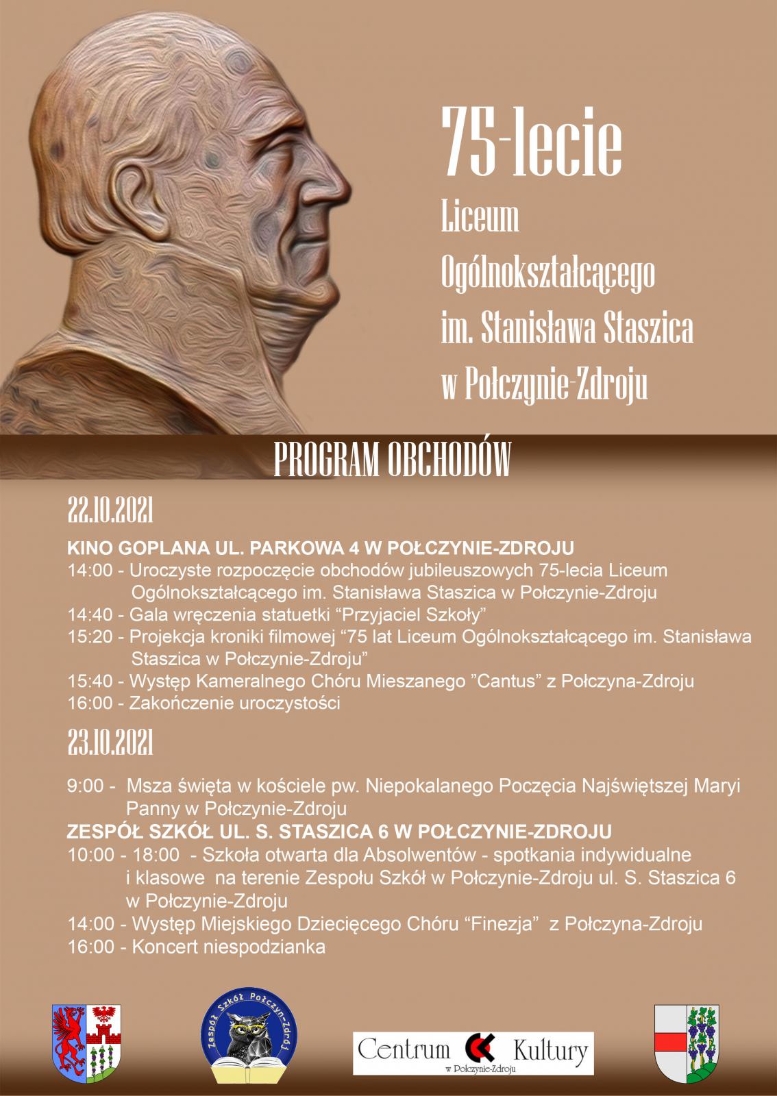 75-lecie Liceum Ogólnokształcącego im. Stanisława Staszica w Połczynie-Zdroju
