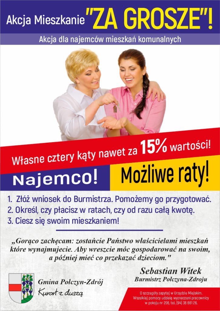 plakat mieszkanie za grosze