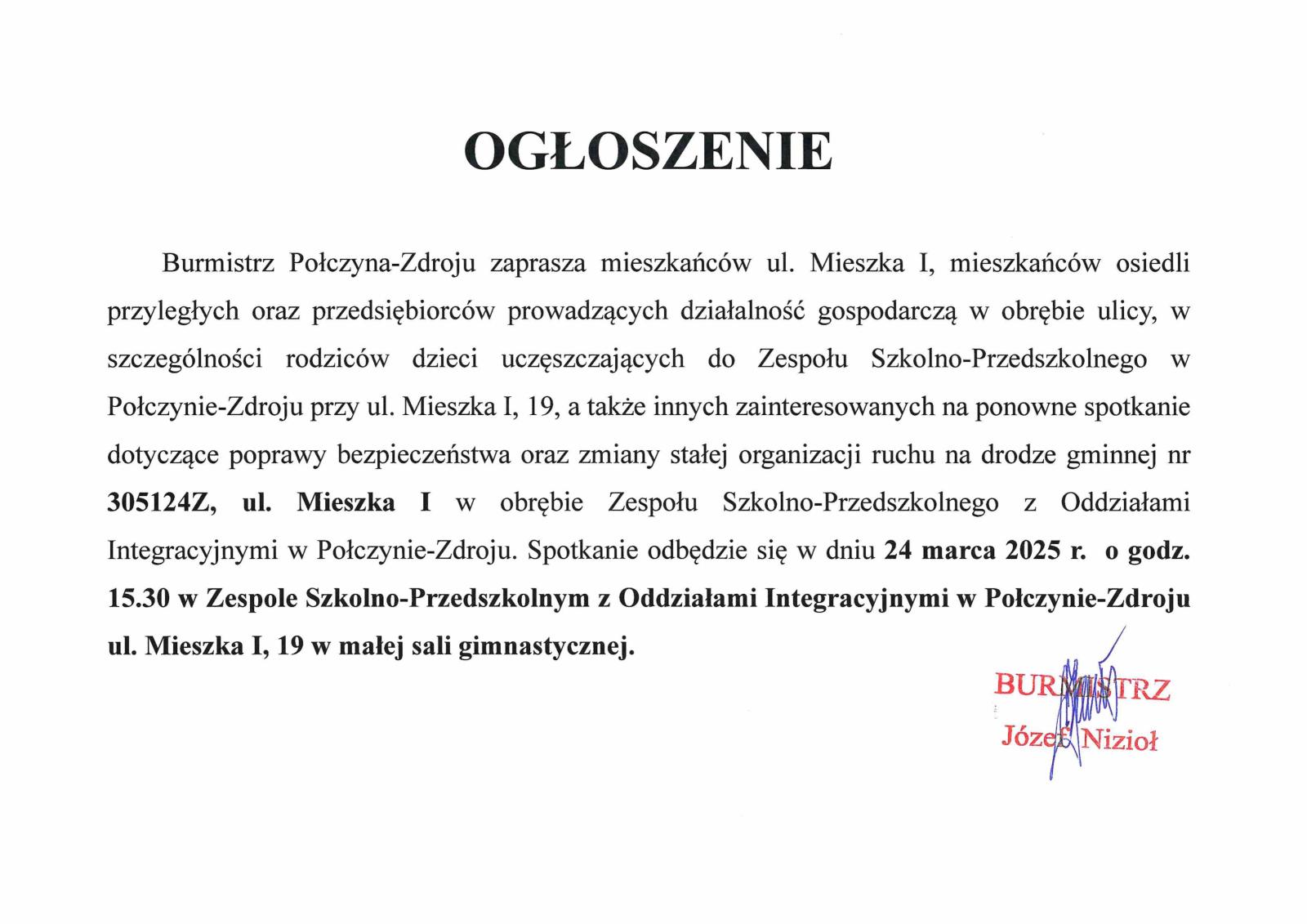 Ogłoszenie