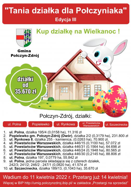Tania działka dla Połczyniaka