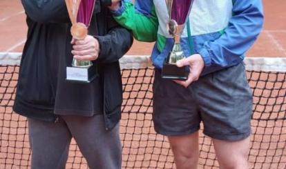 Pierwsze miejsce para Zdzisław Dinst z Arturem Janiszynem