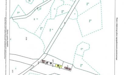 Mapka z zaznaczoną nieruchomością