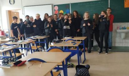 Spośród starszych klas najlepiej spisała się klasa 7b