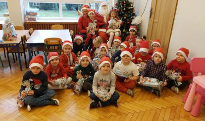 Pszczółki też zrobiły sobie zdjęcie z Mikołajem