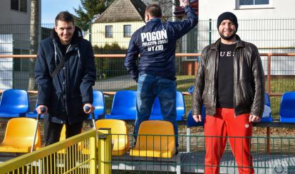 Sobotni mecz kontrolny rozegrany w Ustroniu Morskim / Kamil Halec