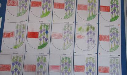 Herb Połczyna – Zdroju wykonany przez przedszkolaków z Przedszkola Samorządowego nr 2 "Pod Jarzębinką"