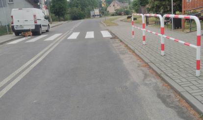 Gotowy chodnik w Łęgach