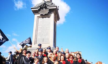 Kameralny Chór Mieszany "CANTUS" pod batutą Bolesława Kurka, działający przy Centrum Kultury w Połczynie-Zdroju, wziął udział w uroczystościach z okazji Jubileuszu 100-lecia ZOSP RP