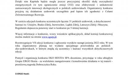 VII Edycja konkursu EKO HESTIA SPA