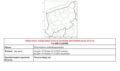 OSTRZEŻENIE METEOROLOGICZNE