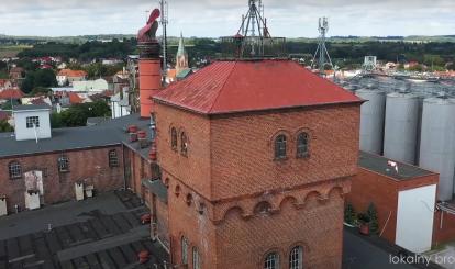 Zabytkowa wieża połczyńskiego browaru