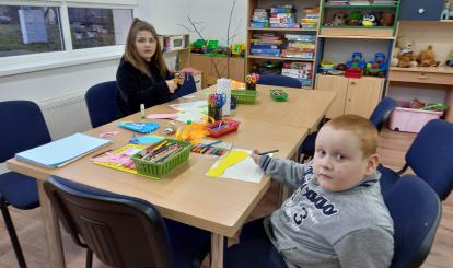 Dzień Babci i Dziadka w świetlicy w Bruśnie