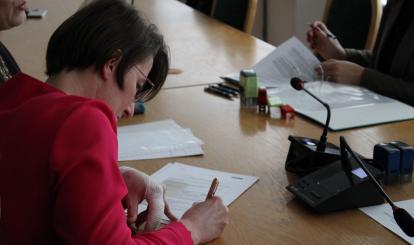  Podpisanie umów z Programu Społecznik 2022-2024 w Urzędzie Miejskim w Połczynie-Zdroju