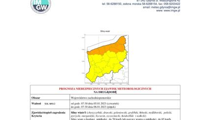 OSTRZEŻENIE METEOROLOGICZNE