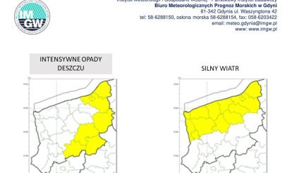 OSTRZEŻENIE METEOROLOGICZNE