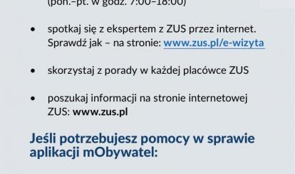 mLegitymacja, czyli elektroniczna legitymacja emeryta i rencisty w Twoim telefonie- ulotka