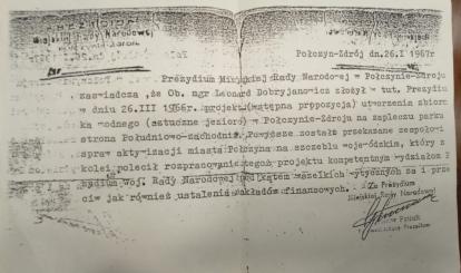 Potwierdzenie zgłoszenia pomysłu utworzenia zalewu