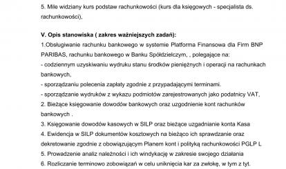 Nadleśnictwo Połczyn ogłasza nabór zewnętrzny na stanowisko księgowego