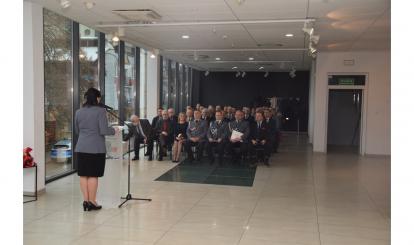 UROCZYSTE POŻEGNANIE ZE SŁUŻBĄ KOMENDANTA KOMISARIATU POLICJI W POŁCZYNIE-ZDROJU PODINSP. TOMASZA MOŻDŻENIA