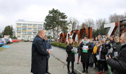Początek połczyńskiej gry miejskiej z udziałem Burmistrza Sebastiana Witka