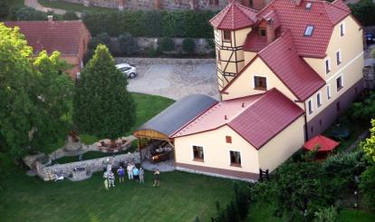 Agroturystyka Dom nad Rozlewiskiem- widok z lotu ptaka