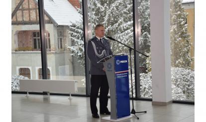 Uroczyste przywitanie Komendanta Komisariatu Policji w Połczynie-Zdroju