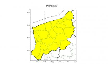 OSTRZEŻENIE METEOROLOGICZNE 01-03.04.2023 MOŻLIWE PRZYMROZKI