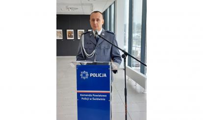 Uroczyste przywitanie Komendanta Komisariatu Policji w Połczynie-Zdroju