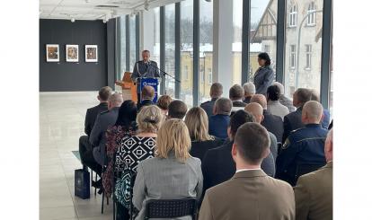 Uroczyste przywitanie Komendanta Komisariatu Policji w Połczynie-Zdroju