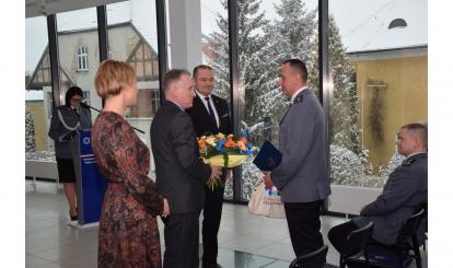 Uroczyste przywitanie Komendanta Komisariatu Policji w Połczynie-Zdroju