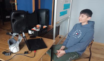 Stanowisko pokazowe drukarki 3D oraz okularów VR