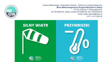OSTRZEŻENIE METEOROLOGICZNE 26.04-27.04.2023