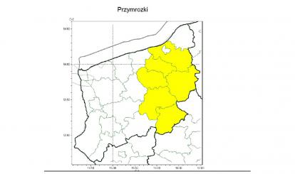 OSTRZEŻENIE METEOROLOGICZNE 27-28.04.2023