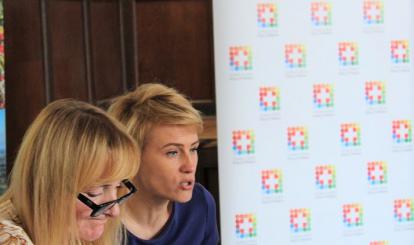 Zastępca Burmistrza Połczyna-Zdroju Emilia Mazur i Jolanta Olszewska kierująca Wydziałem Promocji