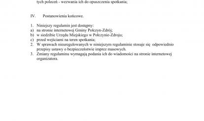 REGULAMIN SPOTKANIA Z PREZYDENTEM RZECZYPOSPOLITEJ POLSKIEJ POŁCZYN – ZDRÓJ 29 MAJ 2023 r. godz. 18.00