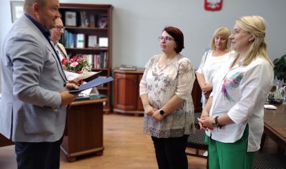 Moment wręczenia nominacji