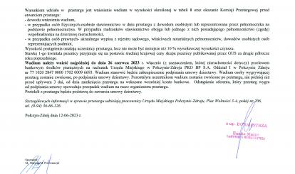 OGŁOSZENIE O PRZYTARGU