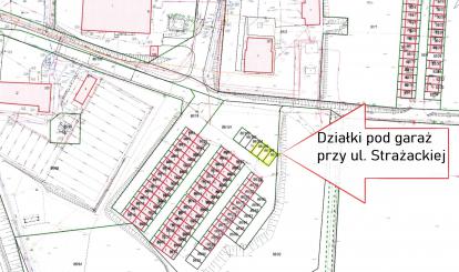 Strazacka - działki pod garaż