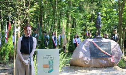 Wystąpienie Michaliny Wianeckiej- autorki pomnika